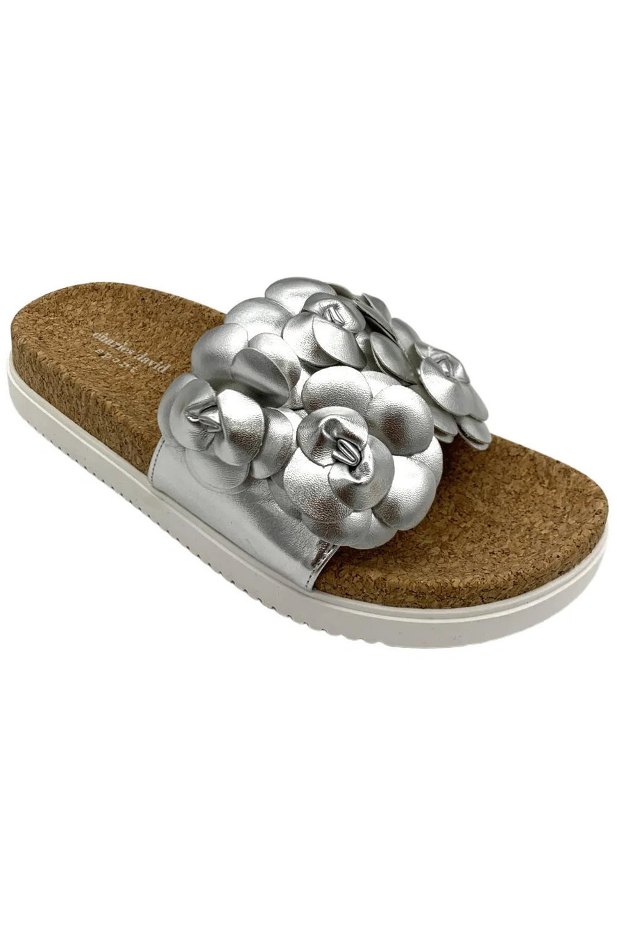 Charles David Women's Phoetic Slide Sandal Silver - Medium